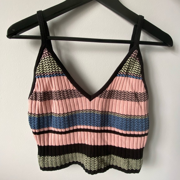 Knit Crop Tank Top - Picture 1 of 2